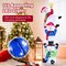 Costway 6 ft 3D Pre-Lit Christmas Stacked Snowman with 155 LED Lights Zip Ties & Stakes